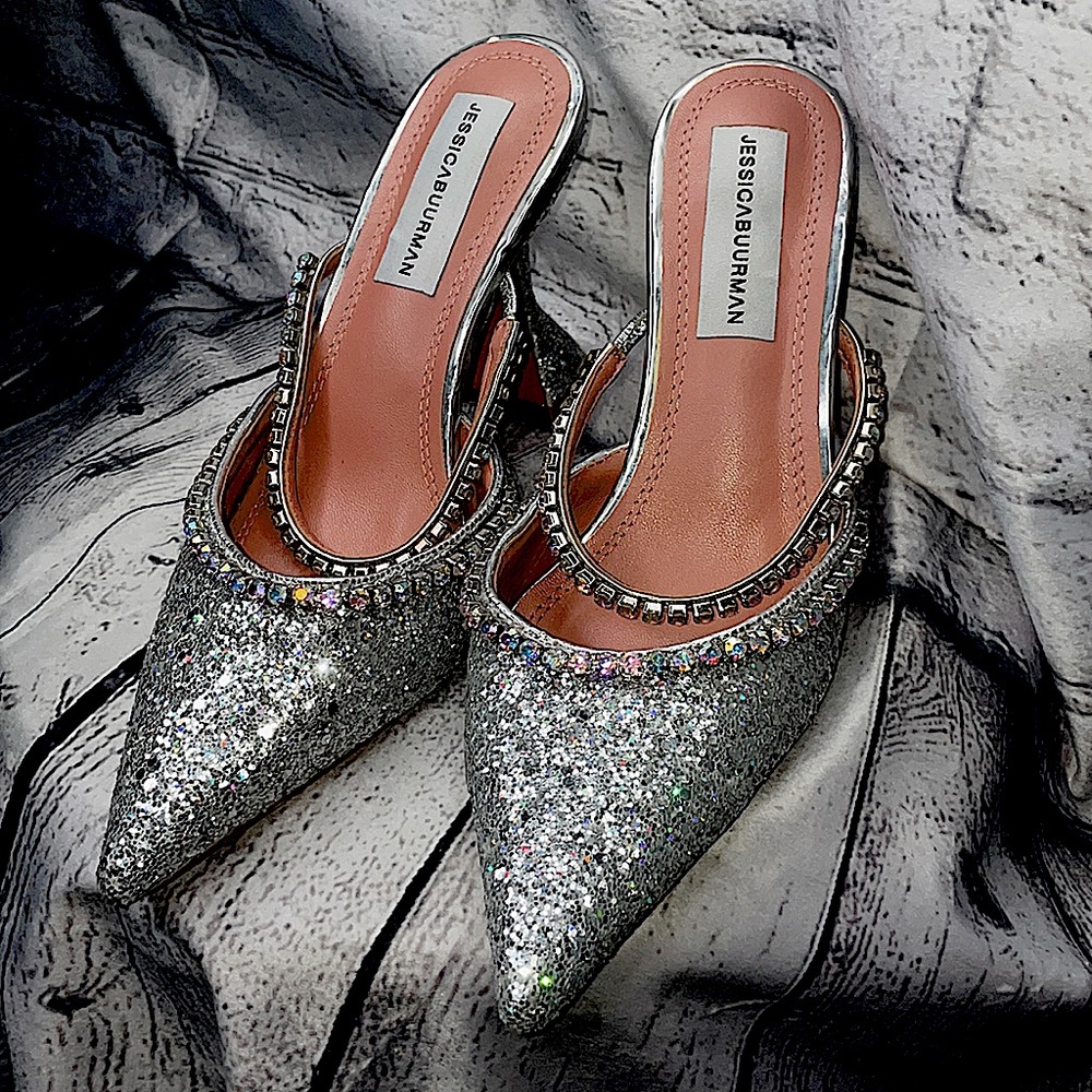 Jessica Buurman 🪩 glitter sandal heel, Euro size 38,